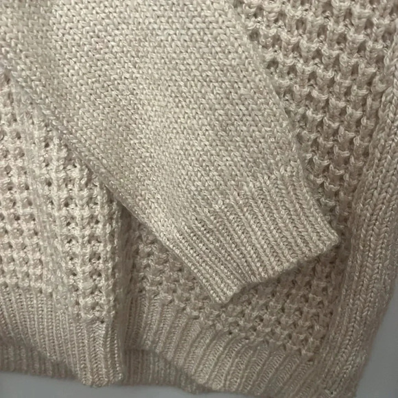 Anthropologie Angel of the North Cream Beige Cowl Neck Sweater Size Small - Picture 8 of 8